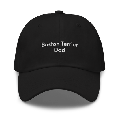 Boston Terrier Dad Embroidered Hat