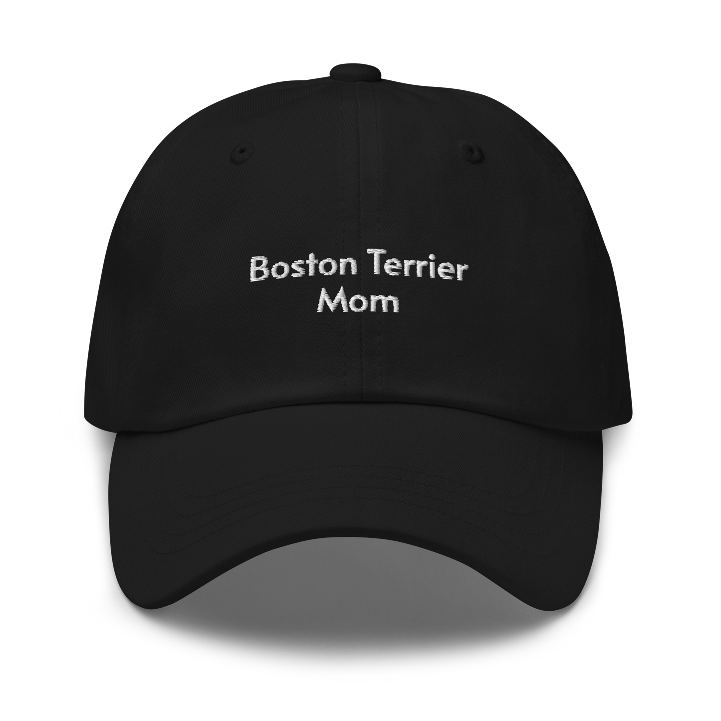 Boston Terrier Mom Embroidered Hat