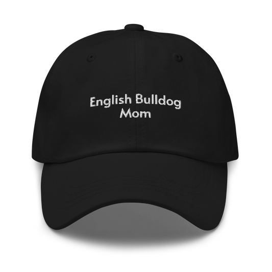 English Bulldog Mom Embroidered Hat