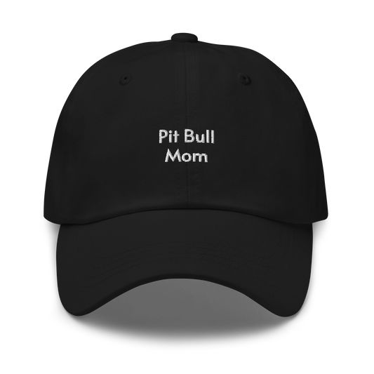 Pit Bull Mom Embroidered Hat