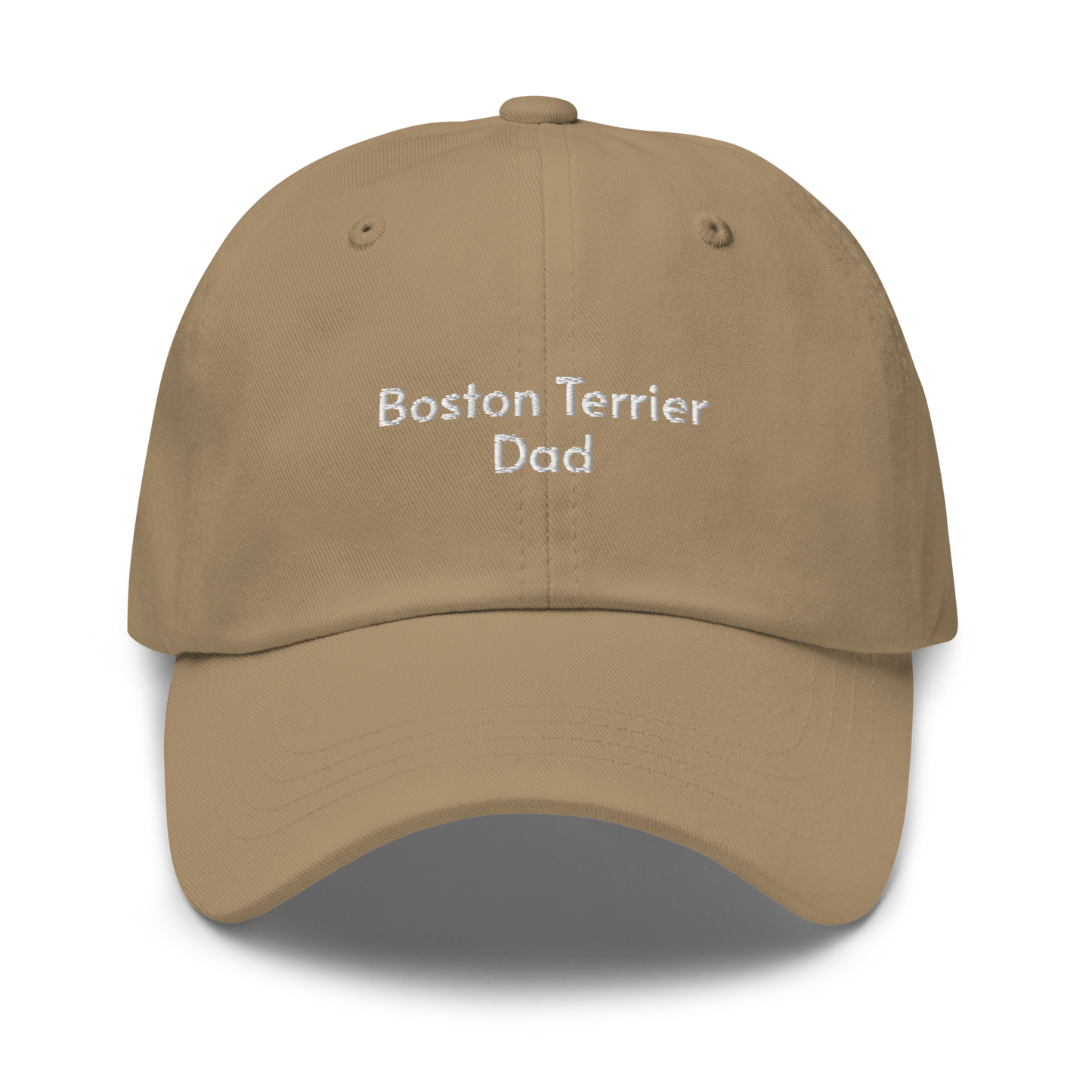 Boston Terrier Dad Embroidered Hat