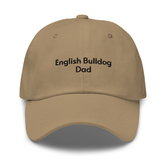 English Bulldog Dad Embroidered Hat