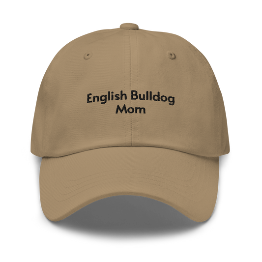 English Bulldog Mom Embroidered Hat