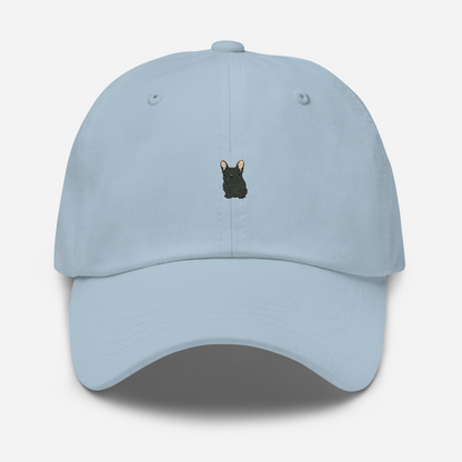 The Black-Blue French Bulldog Embroidered Hat