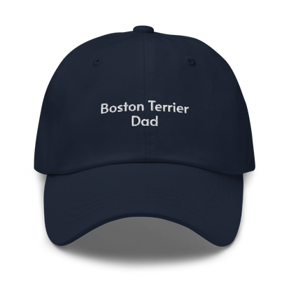 Boston Terrier Dad Embroidered Hat