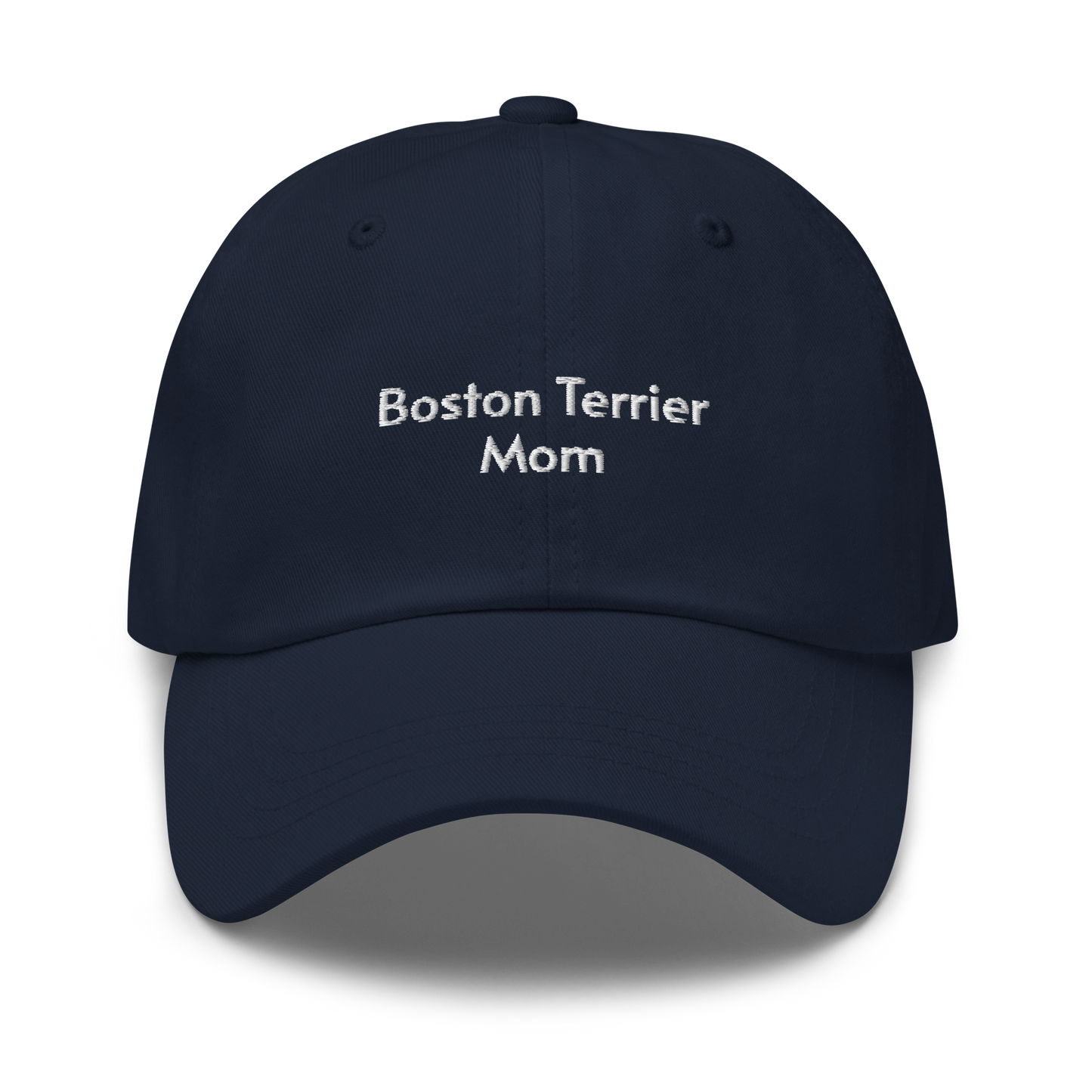 Boston Terrier Mom Embroidered Hat