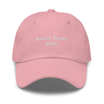 Boston Terrier Mom Embroidered Hat