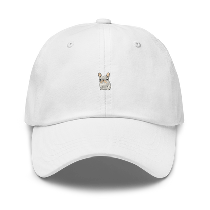 The Creme French Bulldog Embroidered Hat