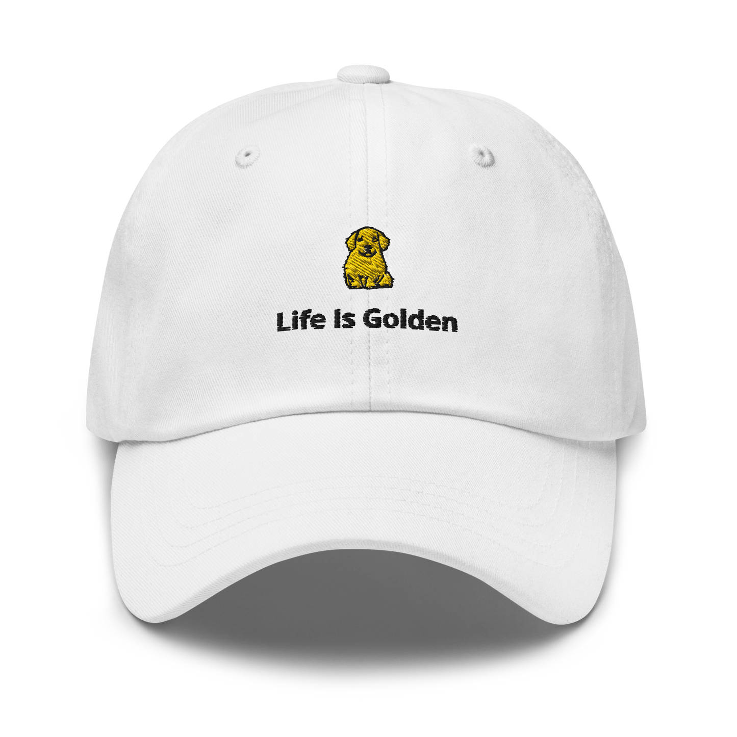 Golden Retriever 'Life Is Golden' Embroidered Hat