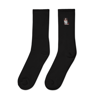 Australian Shepherd Embroidered Socks