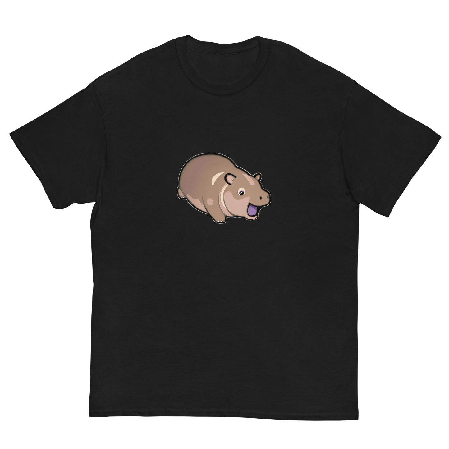 Moo Deng Hippo Graphic Tee