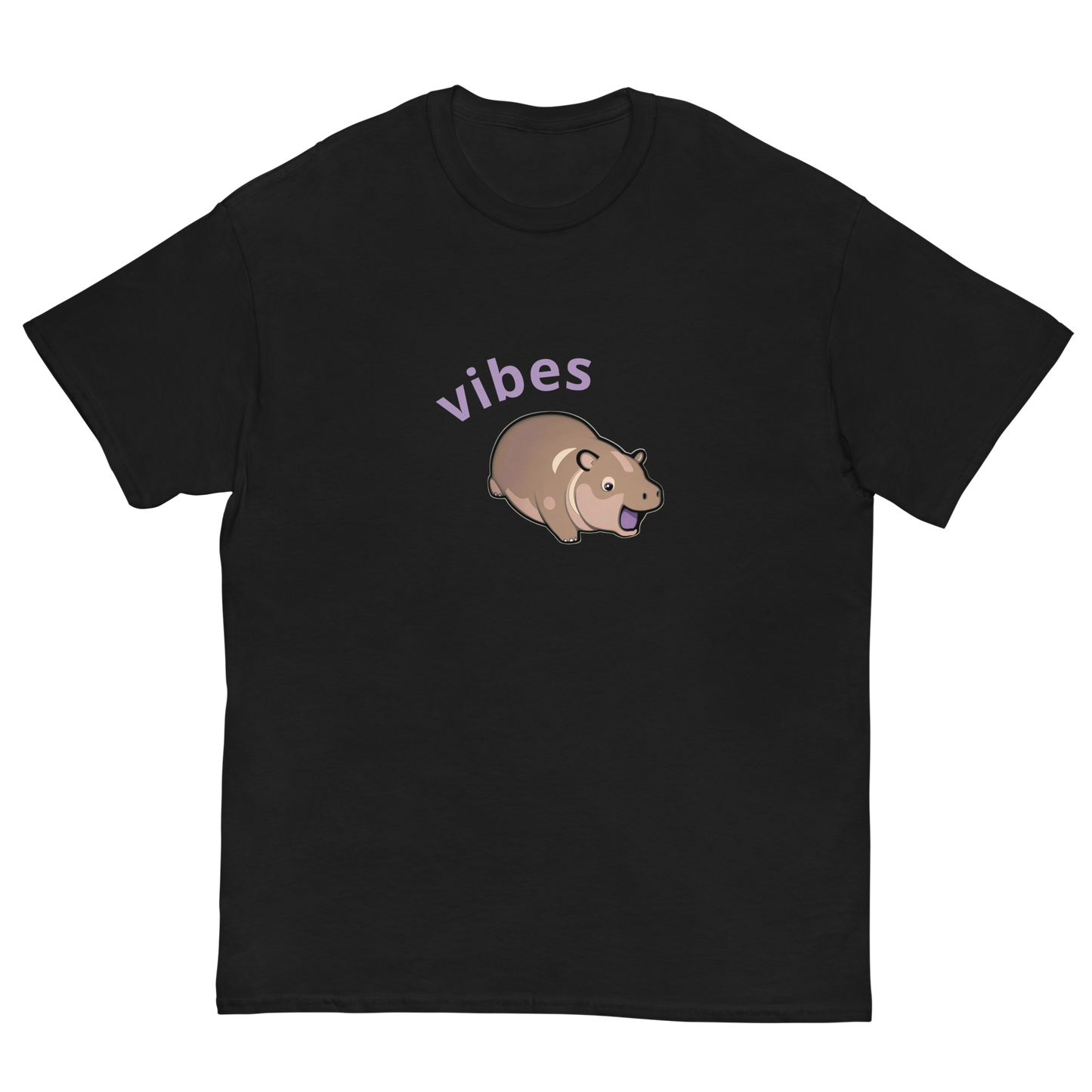 Moo Deng Hippo Vibes Grahpic Tee