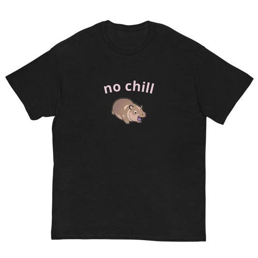 Moo Deng Hippo No Chill Graphic Tee