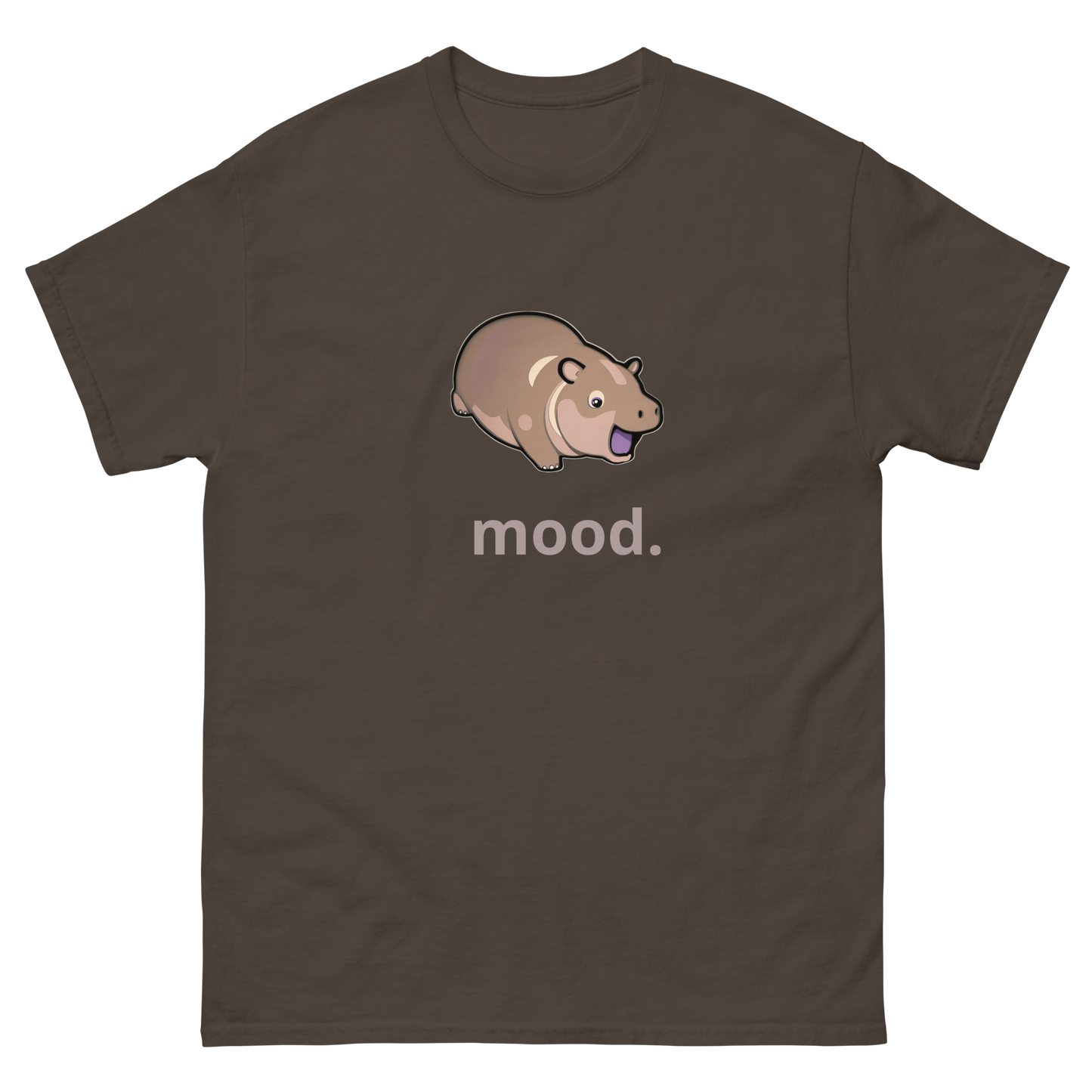 Moo Deng Hippo Mood Graphic Tee