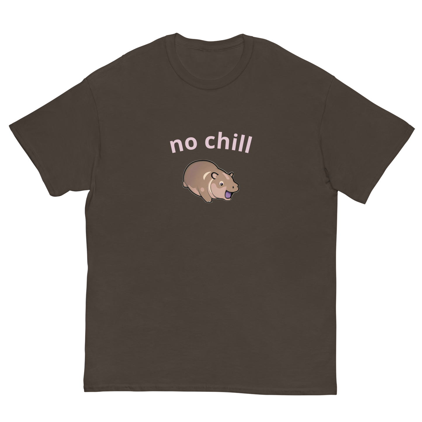 Moo Deng Hippo No Chill Graphic Tee