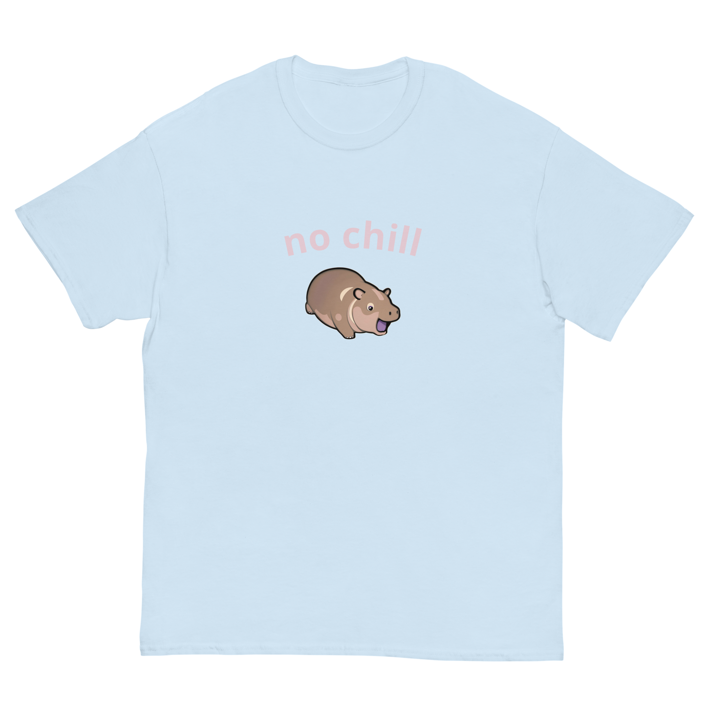 Moo Deng Hippo No Chill Graphic Tee