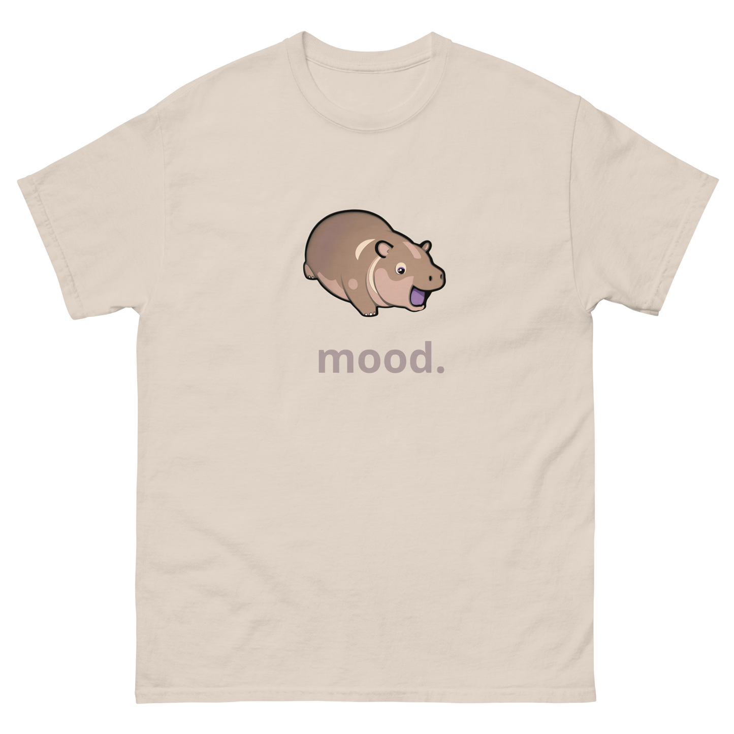 Moo Deng Hippo Mood Graphic Tee