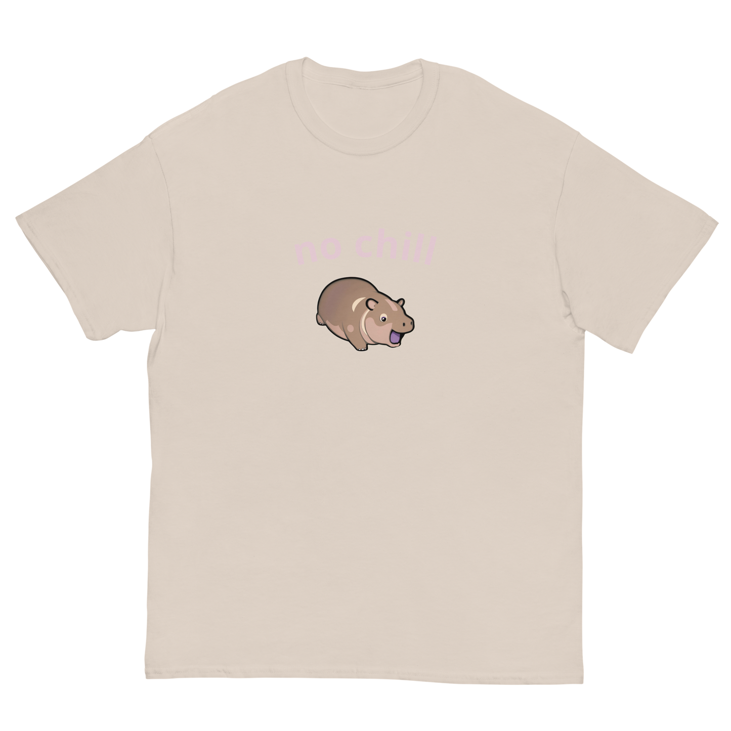 Moo Deng Hippo No Chill Graphic Tee