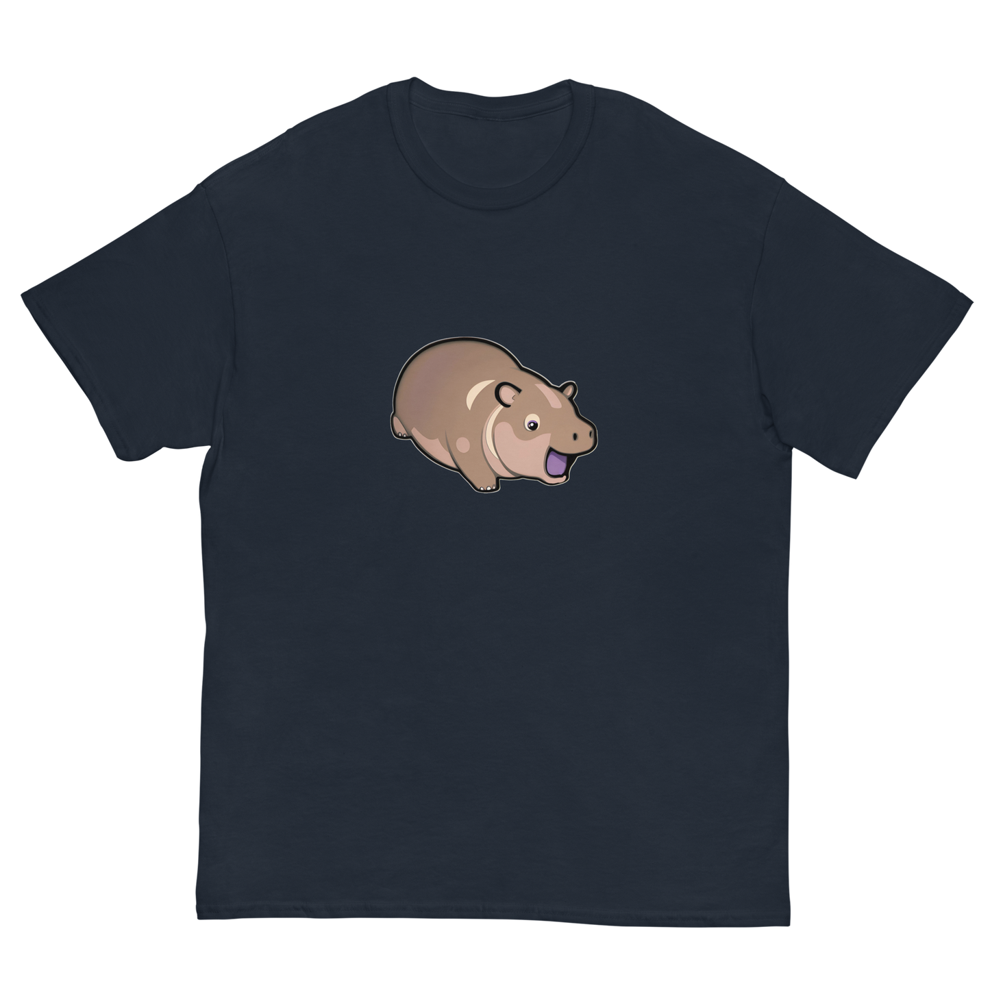 Moo Deng Hippo Graphic Tee