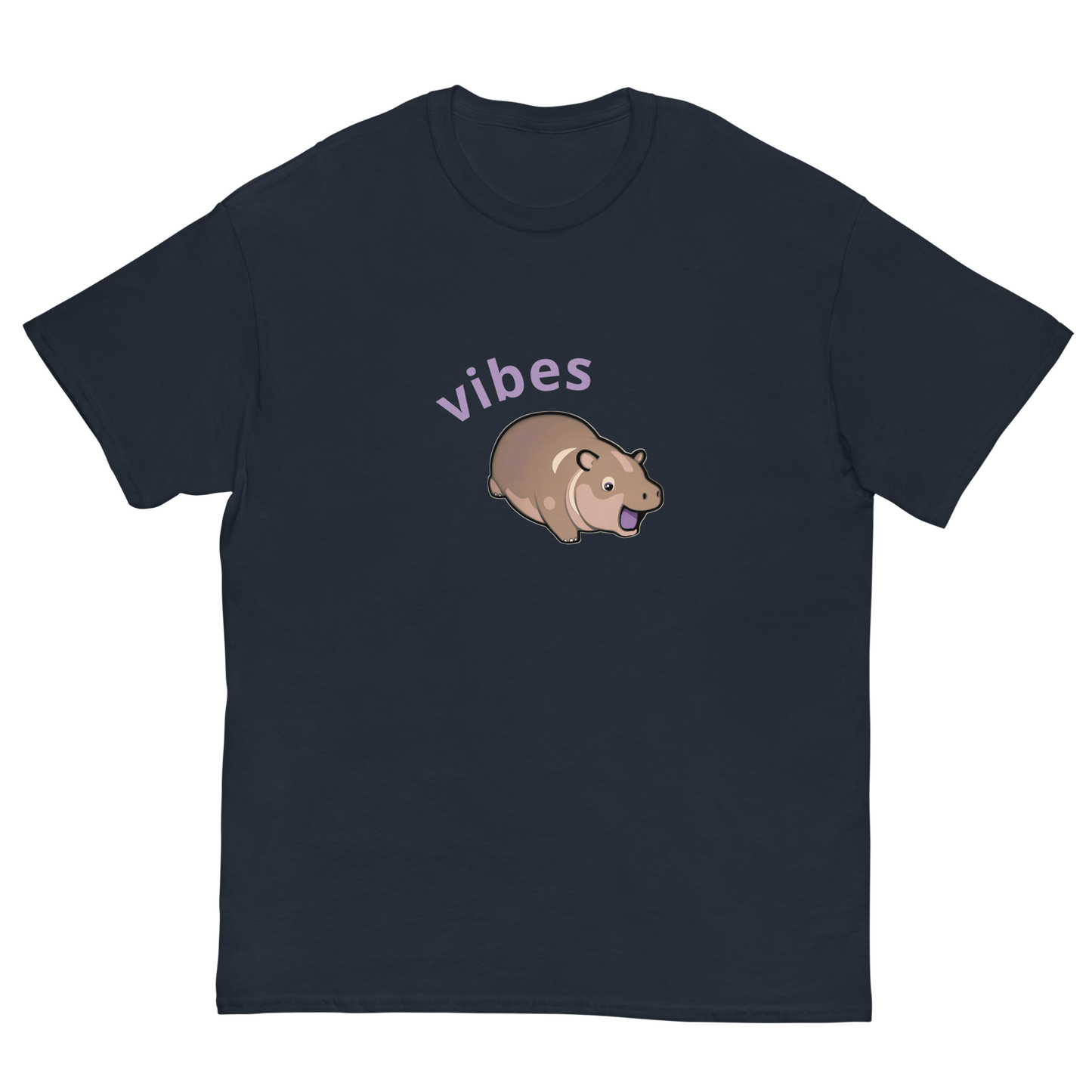 Moo Deng Hippo Vibes Grahpic Tee