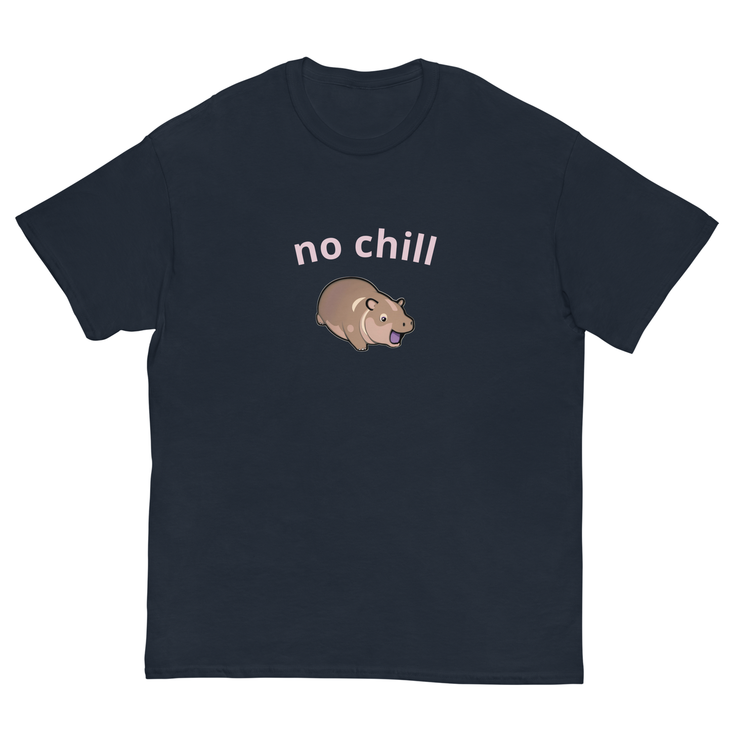 Moo Deng Hippo No Chill Graphic Tee