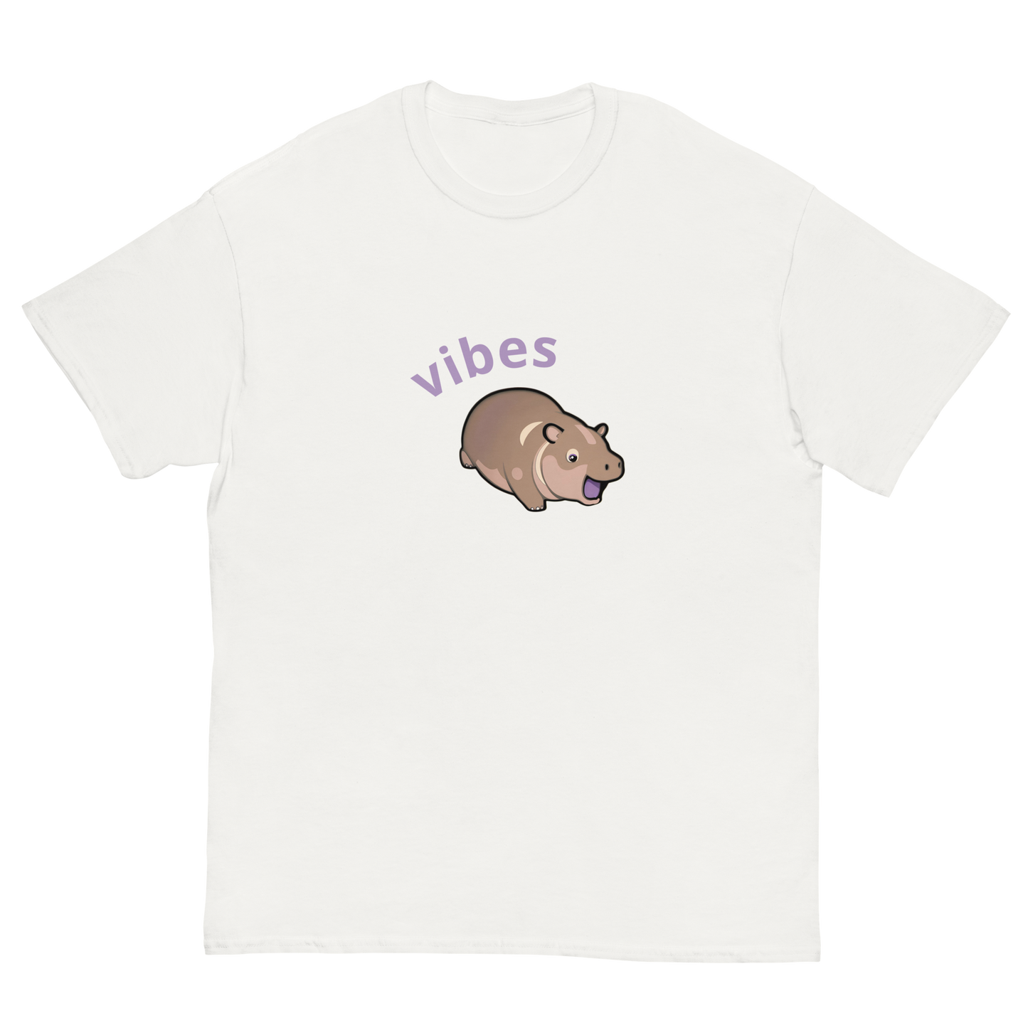 Moo Deng Hippo Vibes Grahpic Tee