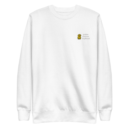 Golden Retriever Boyfriend Embroidered Sweatshirt